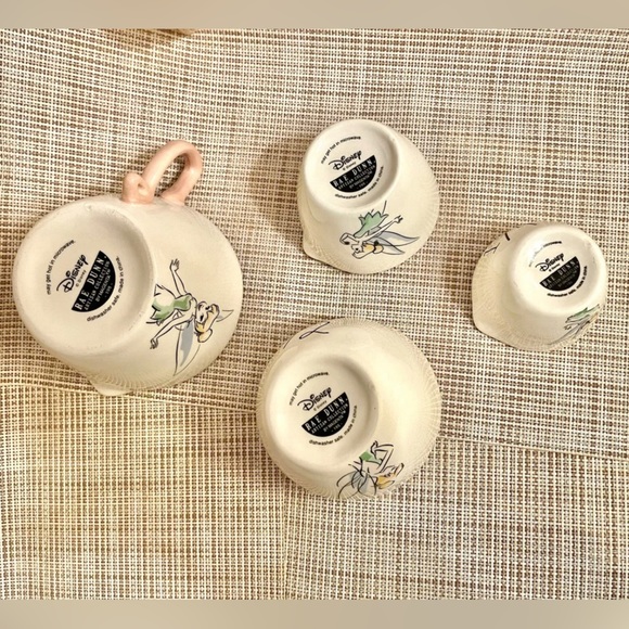 Rae Dunn Tinkerbell 🧚🏻 Fairy Disney Princess Measuring Cups Peter Pan New NWT - Picture 9 of 9